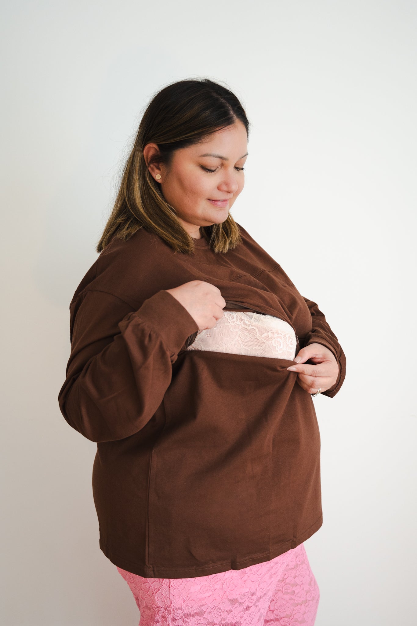 Long Sleeve Breastfeeding Tee